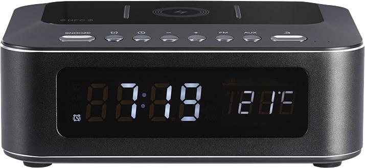Radio réveil avec chargeur sans fil CR400IBT Thomson - Bluetooth, radio FM, double port USB et écran rétroéclairé_0