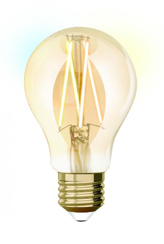 Ampoule intelligente led filament ambré std e27 806lm 60w variation blanc, idual_0