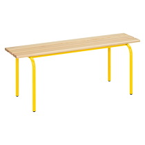 BANC BENCH BOIS 120 CM STRUCTURE JAUNE