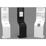 Borne de distribution de gel intelligente - distributeur automatique sans contact - design robuste - dimensions 350 x 350 x 1400 mm_0
