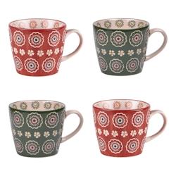 Coffret de tasses Sulivan 36 cl -  Multicolore Rond Grès Table Passion 12.5x9.4 cm - multicolore Grès 3106232386510_0