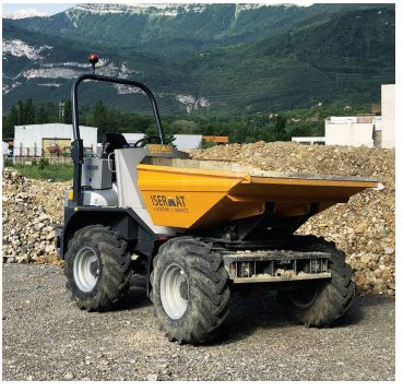 Dumper à pneu - GIRABENNE 2500 L - charge utile 4000kg - transport, évacuation, démolition - disponible en location_0