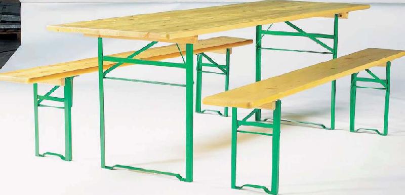 ENSEMBLE TABLE ET BANC EN BOIS 