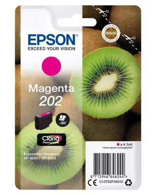 Epson Kiwi Singlepack Magenta 202 Claria Premium Ink_0