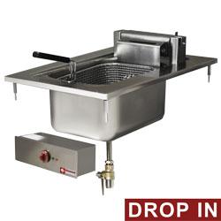 Friteuse électrique 1 cuve 10 litres à encastrer edi/f104(230v/3)_0