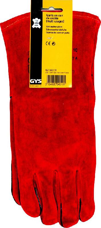 Gants GYS - Protection thermique pour soudeur - Dimensions emballage : 36.9 x 17.2 x 4.7 cm - Poids : 0.37 kg_0