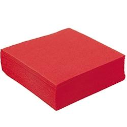 Hygivest 1200 Serviettes en Papier Unie rouge (24x50) - rouge textile 8089_0
