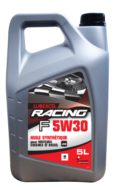 Huile moteur 100% synthèse Lubexcel Racing F 5W-30 - Carton 4x5L - Normes ACEA A5/B5 et Ford WSS-M2C-913C_0