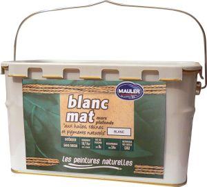 Peinture blanc mat naturel sans odeur pour murs et plafonds mauler_0