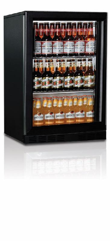 Réfrigérateur bar avec 1 porte battante en verre, 133 litres, +1°/+10°c - 9974C_0