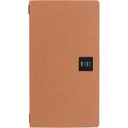Set 12 porte-menu 2/2 Stil Casa, polyuréthane, 18x31,6 cm, 3 enveloppes plastiques, bande élastique, désert saffiano. - PM22C-SADE-WNSN_0