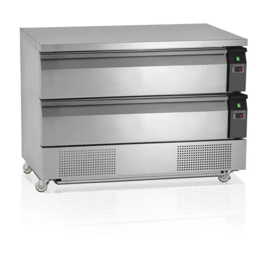 Soubassement réfrigéré 2 tiroirs GN 3/1 - 154 litres TEFCOLD UD2-3_0