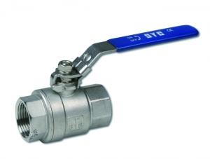 Vanne à sphère inox AISI 316 - 2 pièces femelle-femelle - Réf : IVB20_0