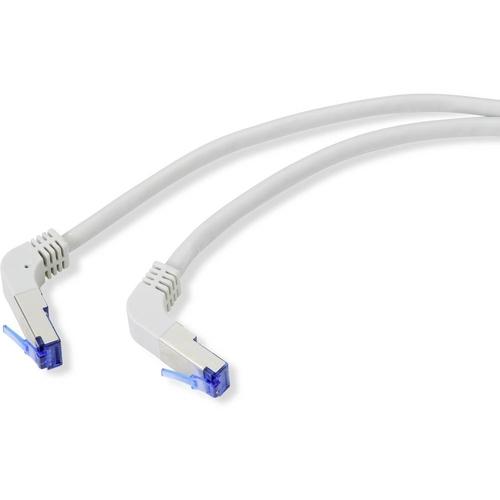 Renkforce RF-4892472 - Câble réseau RJ45, câble patch Cat 6A S/FTP 0,5m - Blindage S/FTP et contacts plaqués or_0