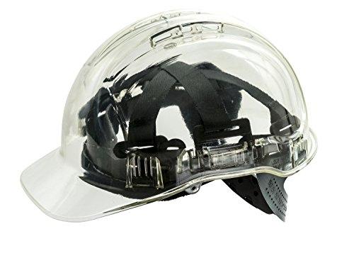 Casque de chantier PORTWEST Peak View Plus - Transparent - 1 pièce - Ajustement ergonomique et champ de vision élargi_0