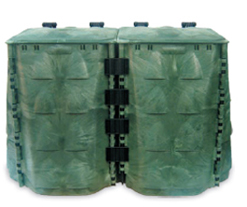 Composteur duo 600 ou 800 litres, en pehd polyéthylène haute densité recyclé et recyclable_0