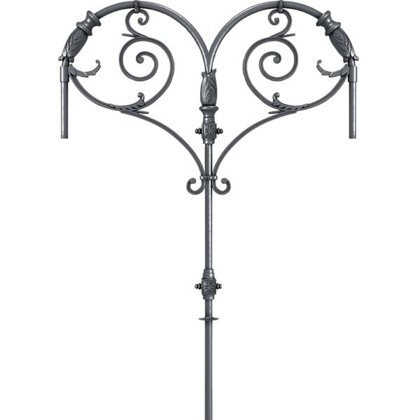 Crosses et consoles Saint Rémy A - fontes de Paris - acier et aluminium - saillie 1500 mm - hauteur 1700 mm - peinture polyester_0