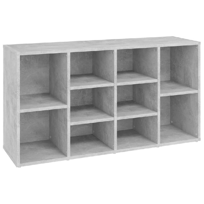 Helloshop26 - Banc à chaussures bottes commode étagère meuble entrée rangement 103 x 30 x 54,5 cm bois d'ingénierie gris 02_0022970 - gris Bois m_0