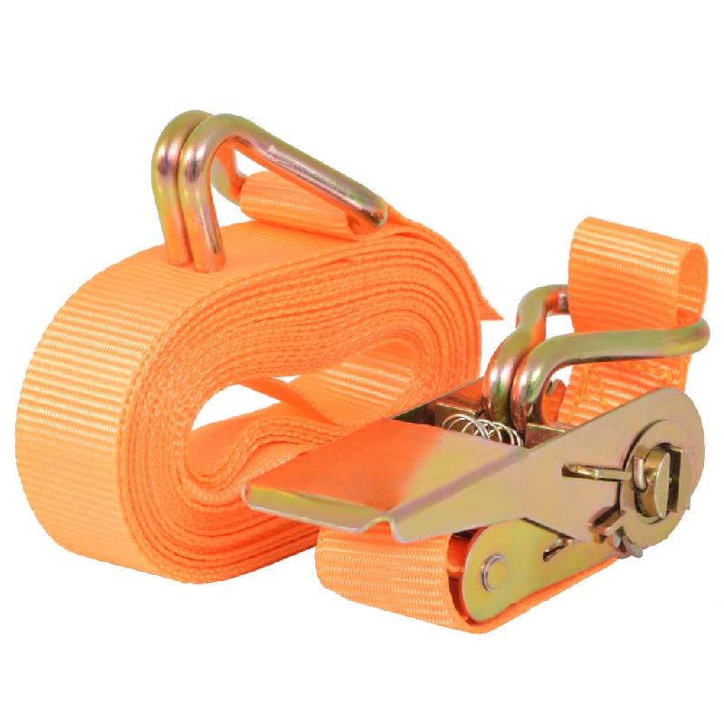 LOT DE 10 SANGLES D’ARRIMAGE 0,4 TONNES 6 M X 25 MM ORANGE TRANSPORT REMORQUE 02_0003533_0