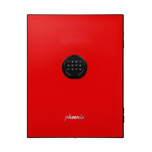 Phoenix coffre-fort de sécurité spectrum plus rouge 36l, à serrure électronique, l47 x h52,5 x p40,5 cm_0
