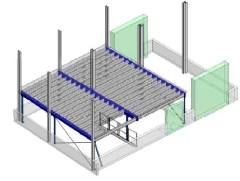 Mezzanine en bois