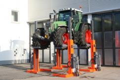 Pont élévateur mobile EHB704 V20-DC sans câble - capacité 4 x 4T (16T) - pour tracteurs et roues 550-2000 mm_0