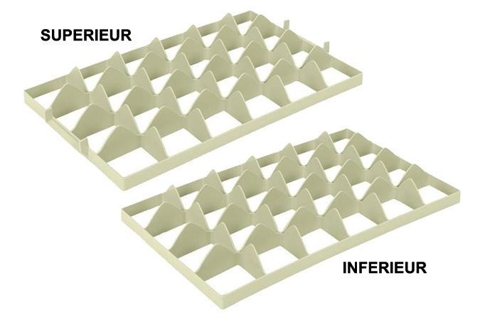 Separateur euronorm pour bac a verre 4x6 cases_0