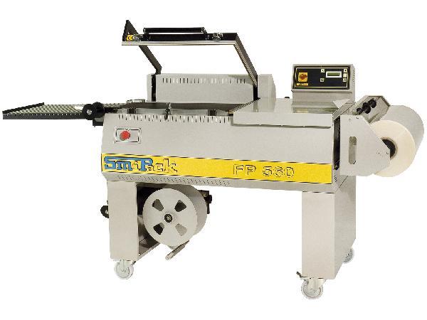 Soudeuse en L manuelle FP 560 avec tunnel de thermo-rétraction - productivité 600-800 paquets/heure - barre de soudure 560x430 mm_0