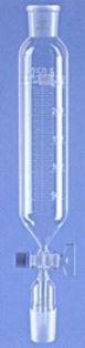 Ampoule cylindrique graduée clé verre - 2000 ml, voie 4, EC 29/32 F&M, cyl Ø 85_0