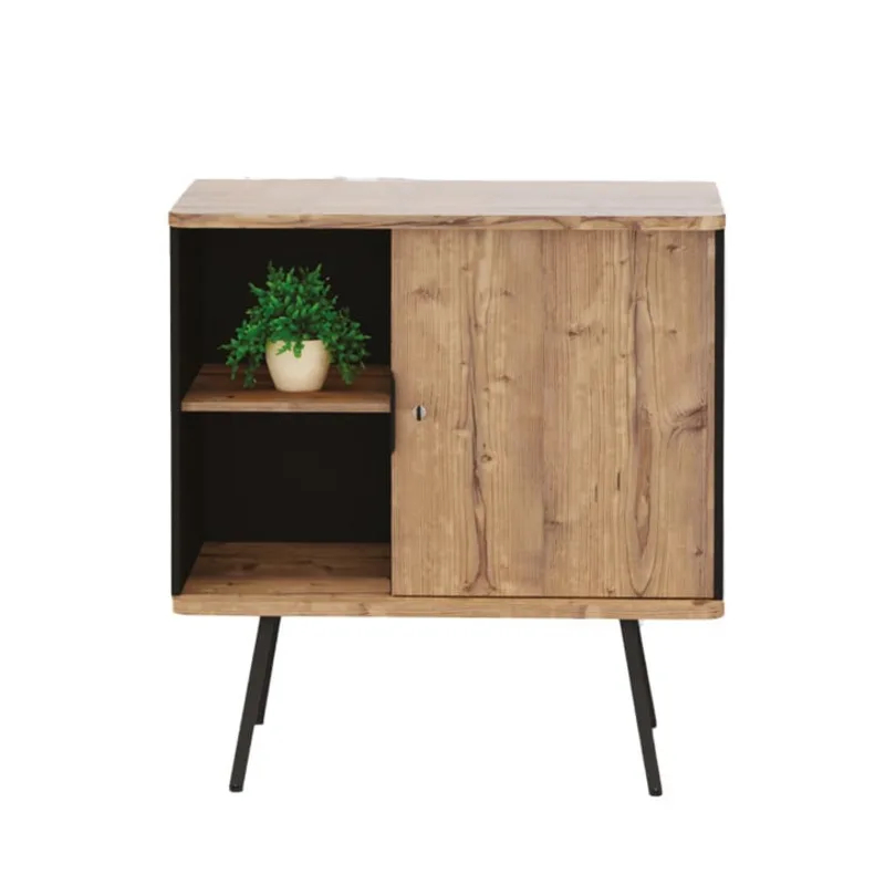 Armoire basse à portes battantes ALTO - Design minimaliste contemporain - Buronomic - Made in France_0