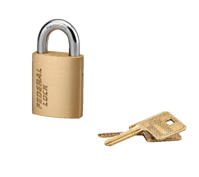 Cadenas à clé 510 - 40 mm - anse interchangeable - laiton monobloc - Thirard_0
