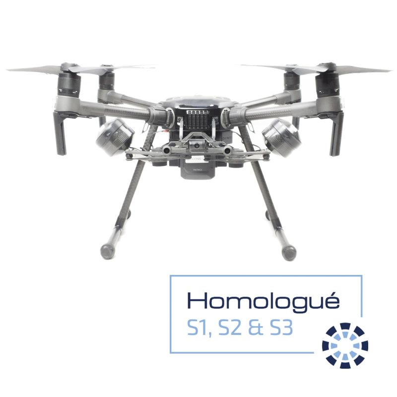 Dji Matrice 210 V2 - Drone de surveillance homologué - Flying Eye - Poids maximum au décollage : 6,14 kg - Certifié IP43_0
