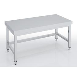 ERATOS Table De Soubassement Centrale Hauteur 600 - Profondeur 700 - Sans Etagere Avec Renfort - 800X700X600 - Livree Demontee MCSBD70-80 - Acier inox_0