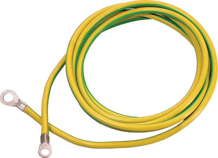 Fil de mise à la terre H07V-K16 - diamètre 16 mm - gainage PVC vert-jaune - cuivre SCHWABE AS - 3 m_0