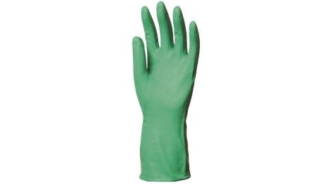 Gant nitrile vert 32 cm - Manchette 4XX2 - Taille 7 - Résistant à l'abrasion et adapté au milieu alimentaire_0