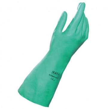 Gant protection chimique Ultranitril 49223 T6 - nitrile 32 cm - intérieur floqué - relief antidérapant_0