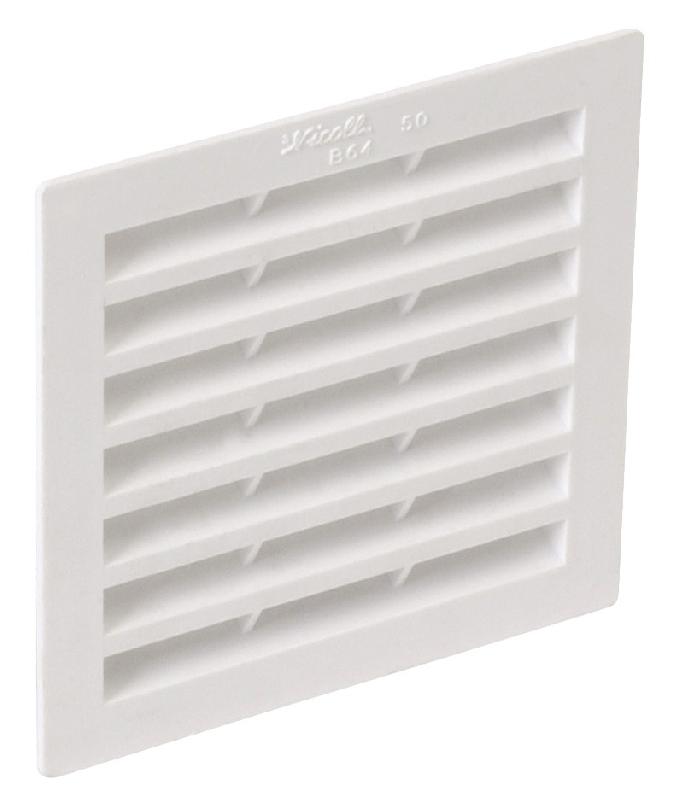 Grille de ventilation carrée à visser ou à coller type 50cm2 - NICOLL - 1b64 - 408815_0