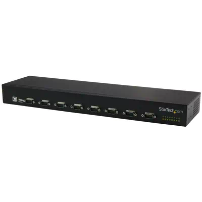Hub série RS232 à  8 ports - Adaptateur USB vers 8x DB9 RS232 à  montage en rack_0