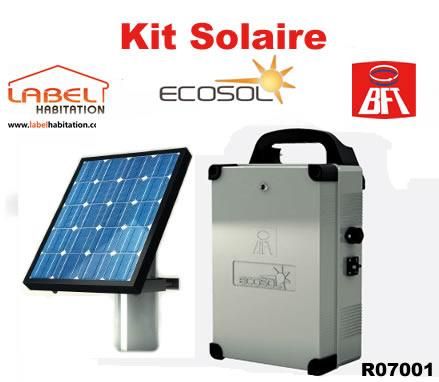 KIT SOLAIRE BFT ECOSOL - R07001