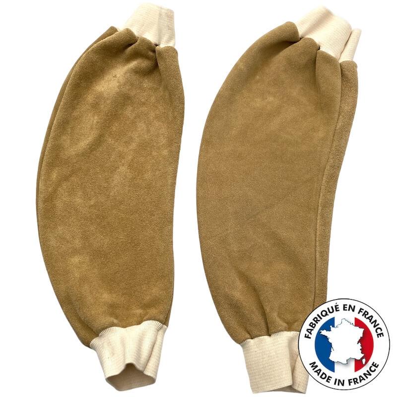 Manchettes de soudeur en croute de cuire, haute protection_0