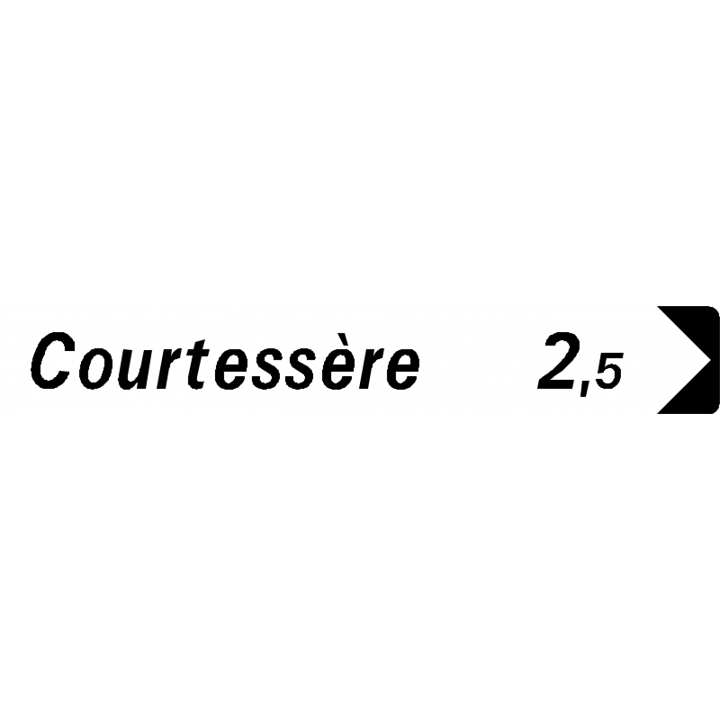 Panneau directionnel D29a2 - Indication Lieux-dits et distances_0