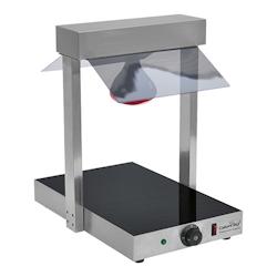 Plaque chauffante GN1/1 m/pont | 510W | Couvercle de protection en verre acrylique et lampes infrarouges | 377x575x570(h)mm . - EMG-688600_0