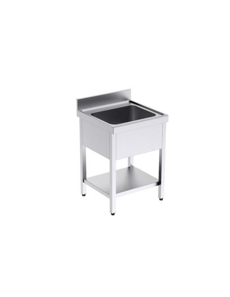 Plonge inox 1 bac  Référence: FGB-66/10_0