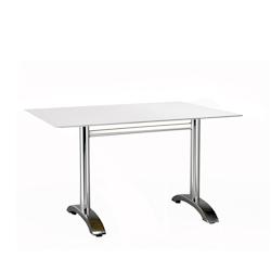 Resol GARBAR MAX Table Rectangulaire Intérieur, Extérieur 120x80 Pied Aluminium - Tableau Blanc_0