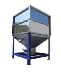 Trémie de stockage en acier inox pour matières plastiques d'une capacité de 130 dm3 à 8000 dm3_0