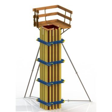 Vertex 60 - Poutrelle de coffrage Civéco - Coffrage poteaux jusqu'à 12m de hauteur - Haute résistance hydrostatique 80kN/m²_0