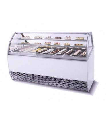 Vitrine à pâtisseries avec réfrigération ventilée - millennium pastry lx isa_0