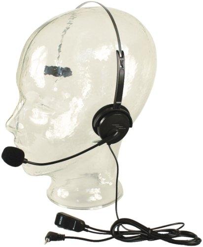 Midland MA35-L - Casque monaural avec serre-tête et micro tige - Fonction VOX/PTT - Compatible Talkie Walkie_0
