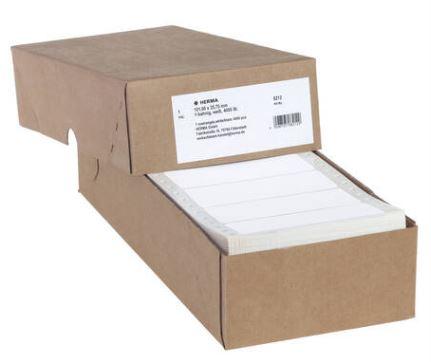 Étiquettes adhésives pour ordinateur en continu - 101,6 x 35,7 mm - Réf. 8212 - Blanches, FSC® Mix Credit, adhésives sur surfaces critiques_0