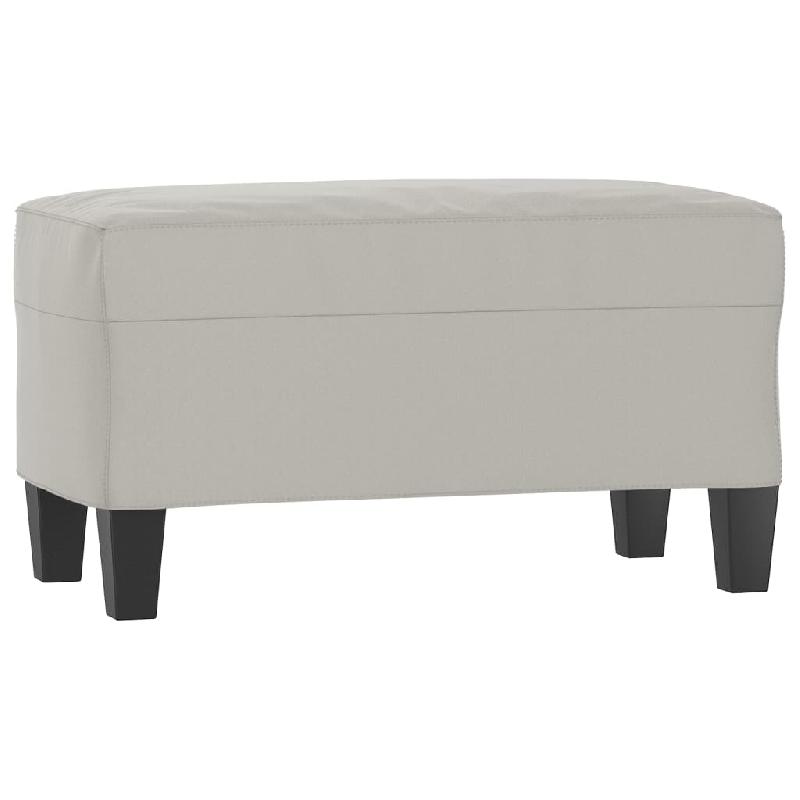 BANC BANQUETTE 70 X 35 X 41 CM TISSU MICROFIBRE GRIS CLAIR 02_0010694_0